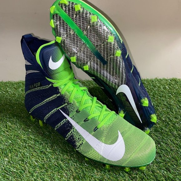 Nike Vapor Untouchable 3 Elite Flyknit Cleats AO3006-400 Seahawks Men\'s NEW main image 4